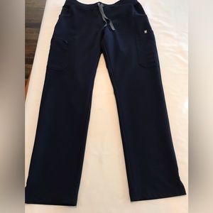 FIGS Scrub Pants Sz M Technical Collection  TW2000 Navy Blue Cargo Stretch